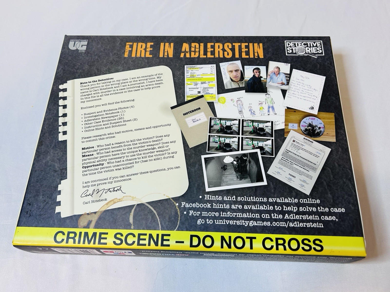 Murder Mystery Adult Party Game | Fire in Alderstein