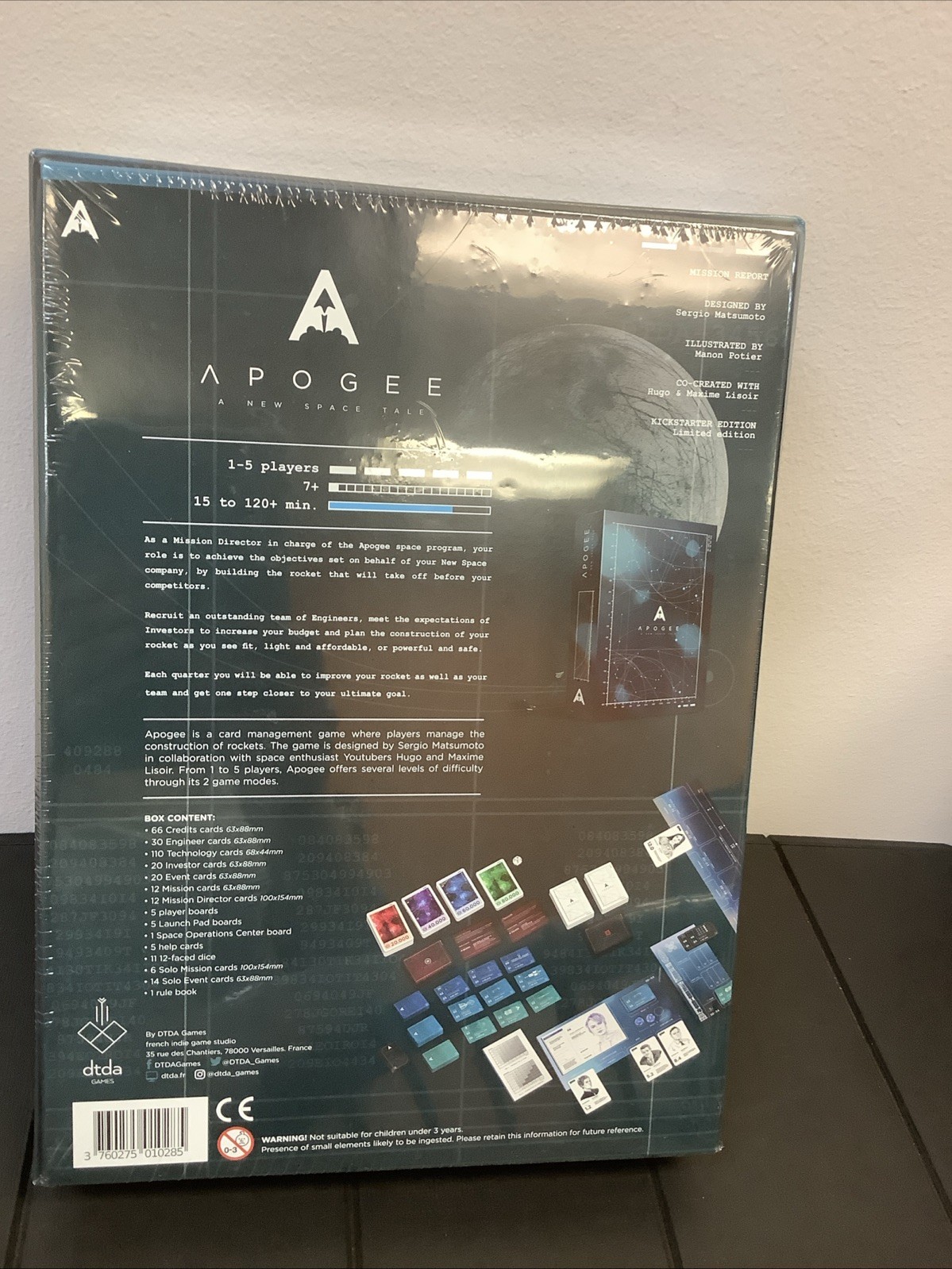 DTDA Board Game Apogee w/Stellar Stride Expansion New