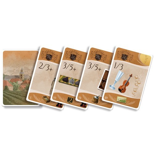 obo Dom Pierre .. Euro Worker Placement Champagne Production Board Game DENT