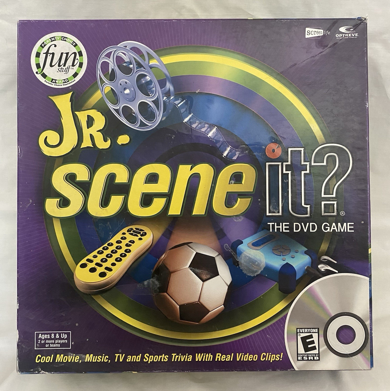 Screenlife Jr. Scene It? DVD Trivia Board Game Movie & TV 2+ Players 2004