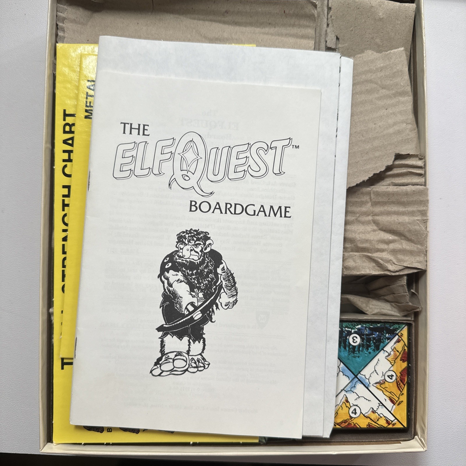 The Elf Quest Boardgame (Mayfair Games, 1988) Vintage Role Playing Complete
