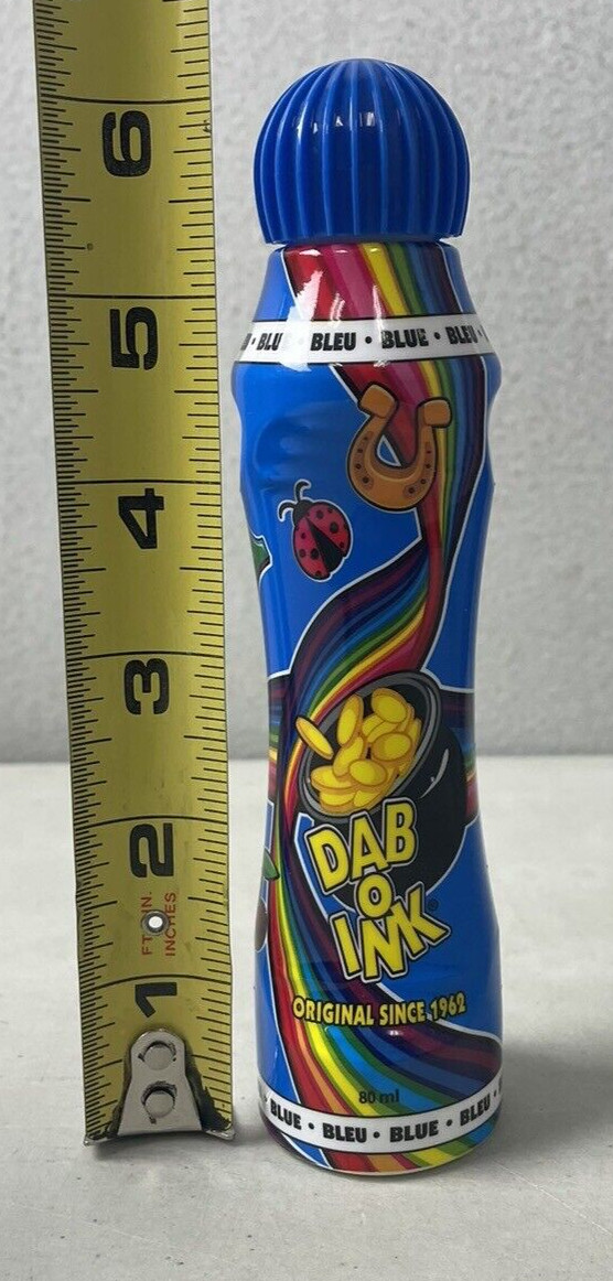 Dab O Ink Set of 3 Blue Bingo Markers Daubers 3 Ounces Each New Win With These