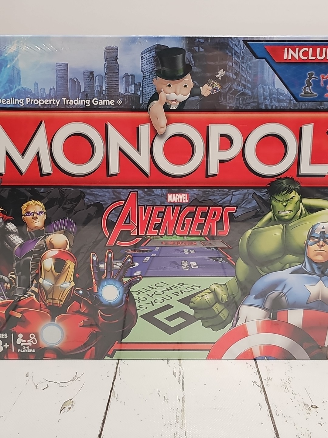 Monopoly Marvel Avengers Edition Board Game Hasbro New Open Box Sealed Parts