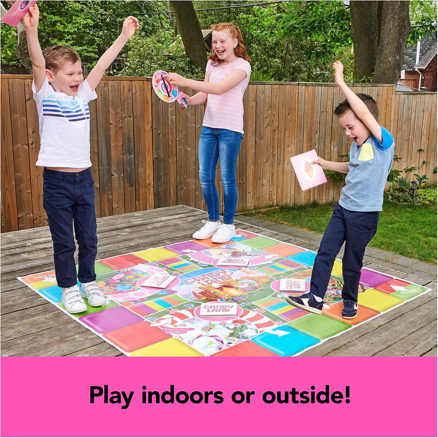 Spin Master Games, Candy Land Giant Edition, Preschool Game for Indoor & Outdoor