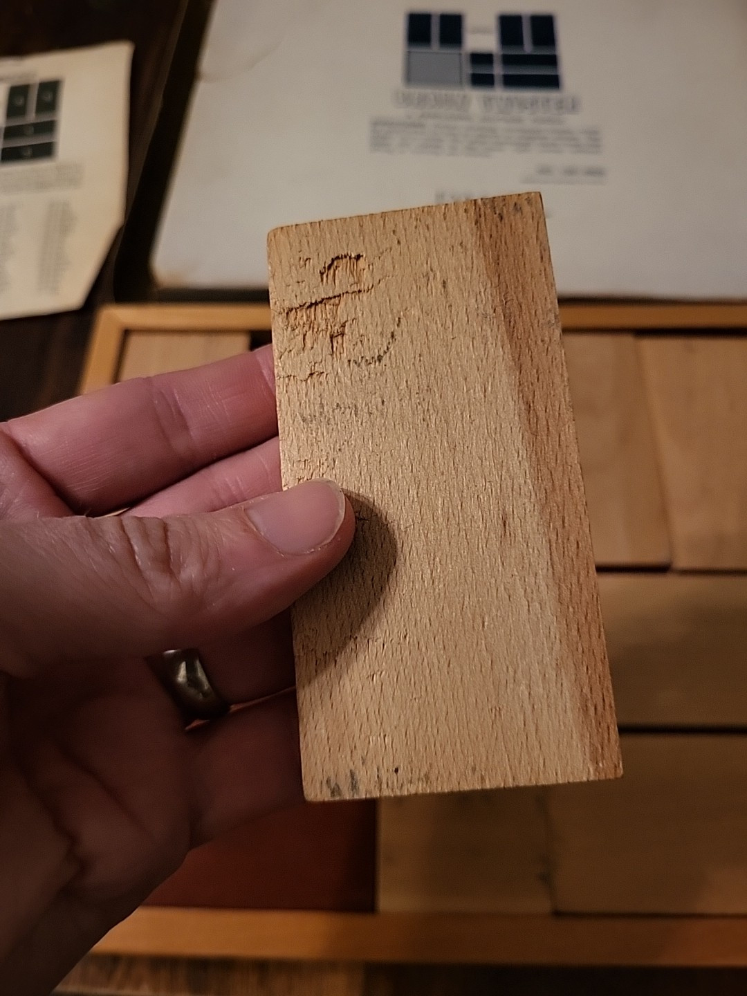 Vintage Dante Carpenter’s Bench Solitaire Slide Puzzle Brain Teaser Complete