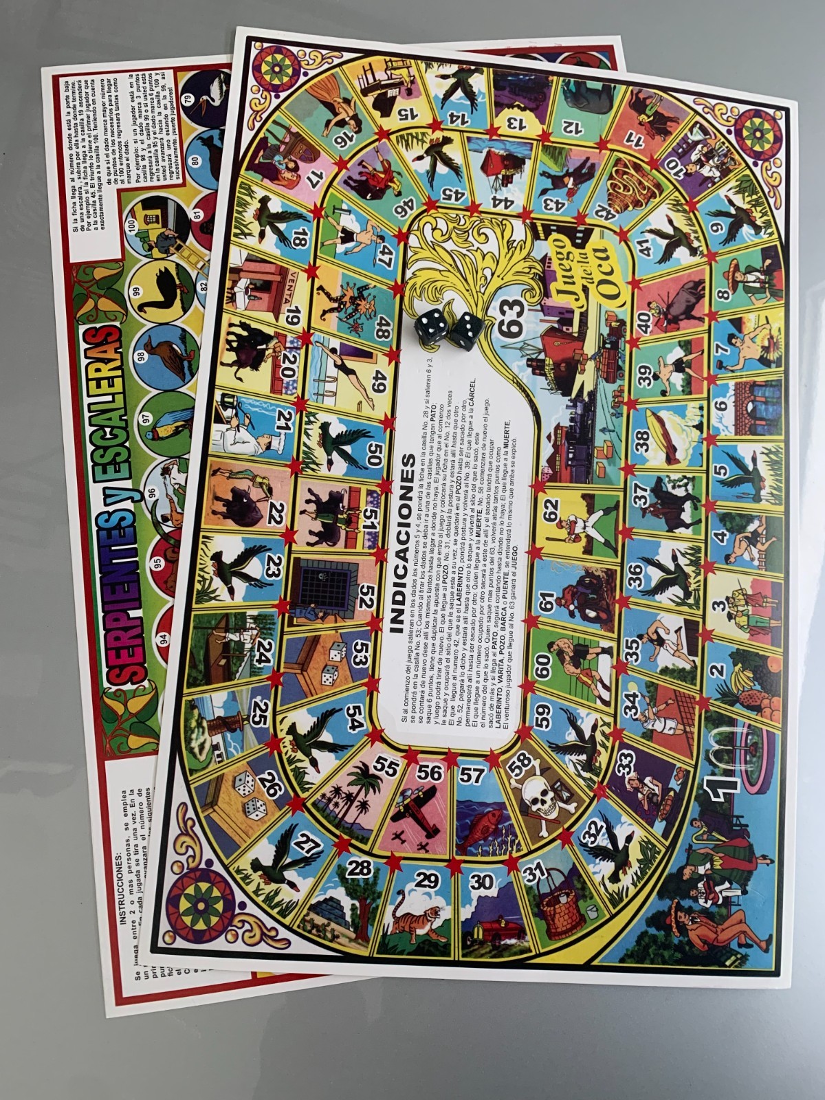 Juego de la Oca y Serpientes y Escaleras