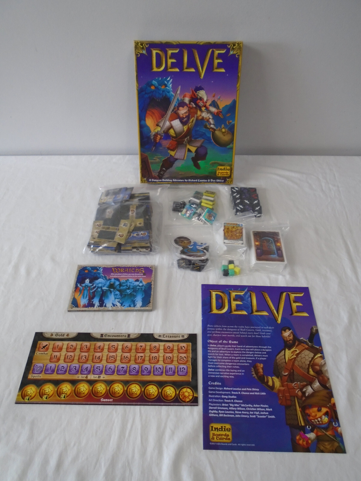Delve Board Game [ Indie Boards & Cards 2017 ] [ 100% EXCELLENT COMPLETE ]