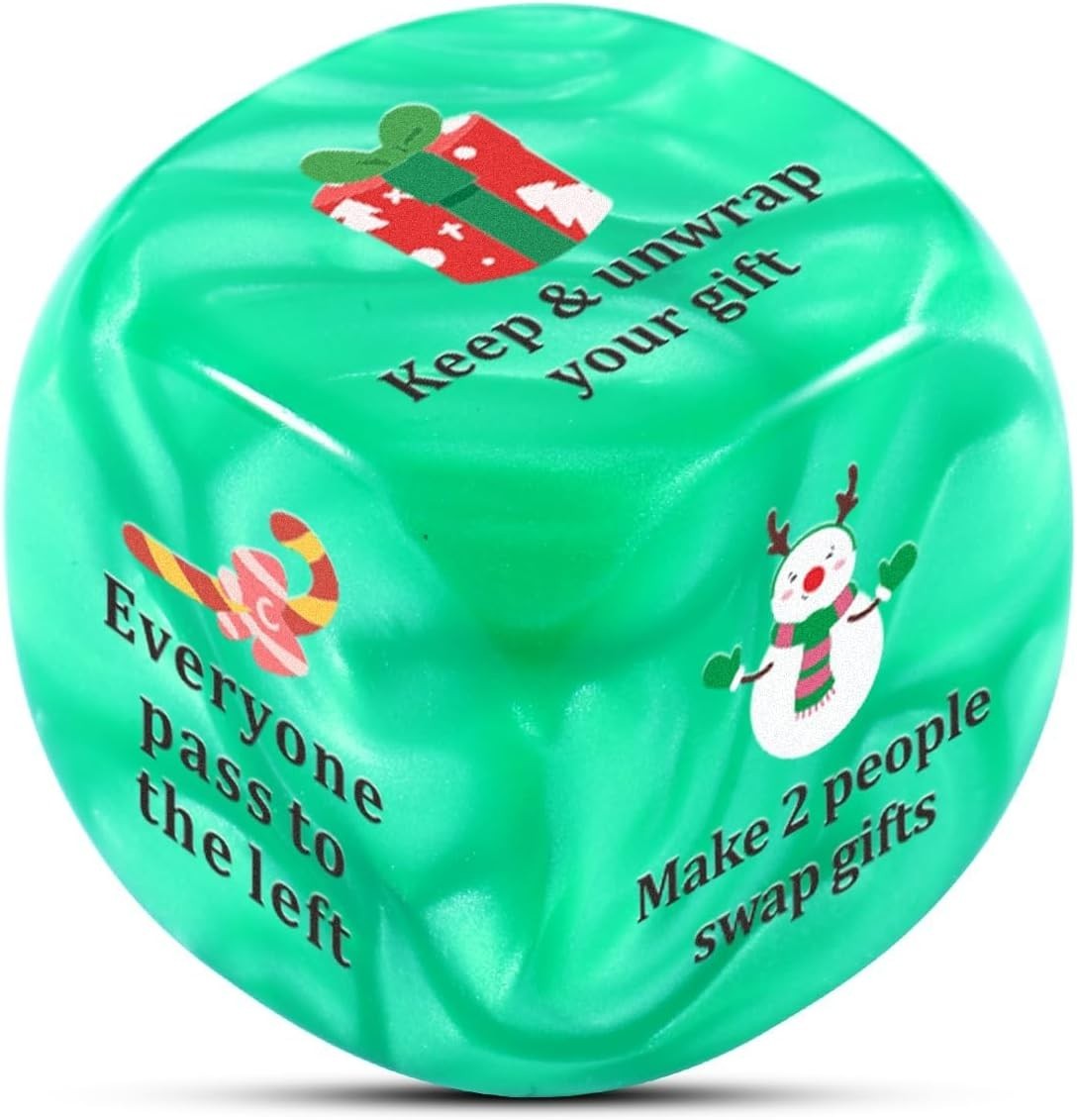 Santa Swap Gift Exchange Dice Christmas Party Games Gift for Families Exchang…