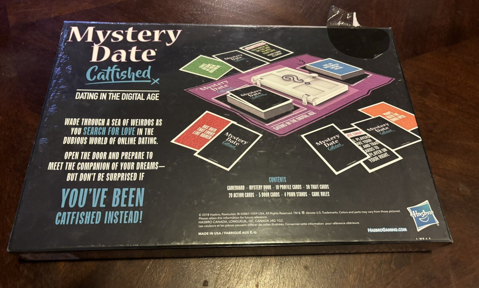 New Hasbro Mystery Date Catfished Dating In The Digital Age Board Game SEALED