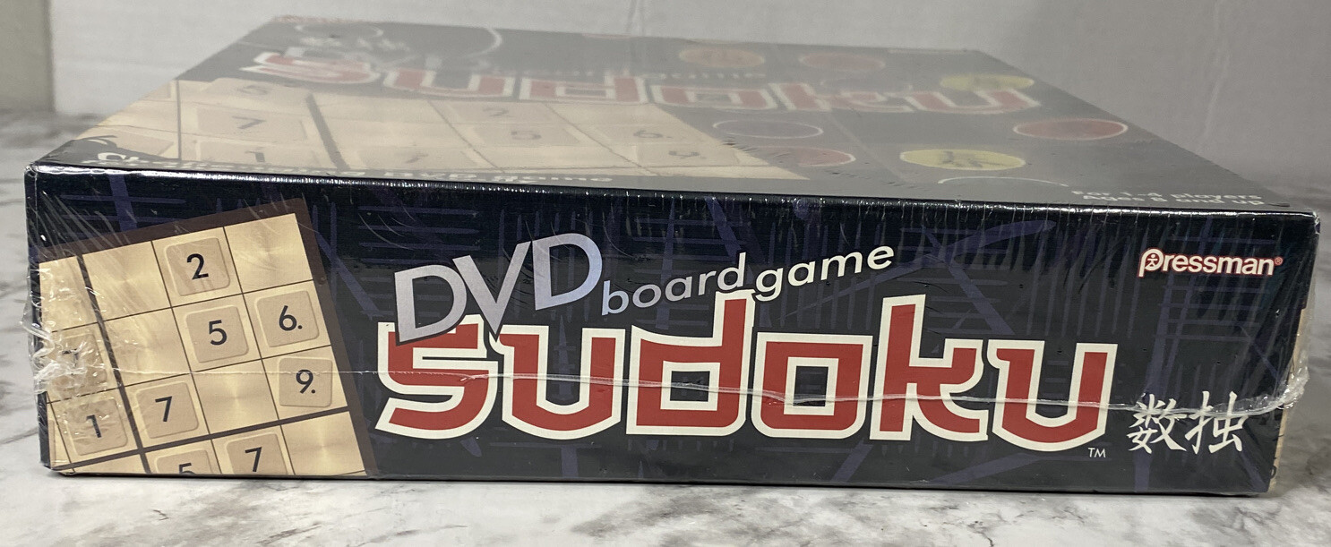 Sudoku DVD Board Game New Sealed Pressman Games Multiple Language 1-4 Players