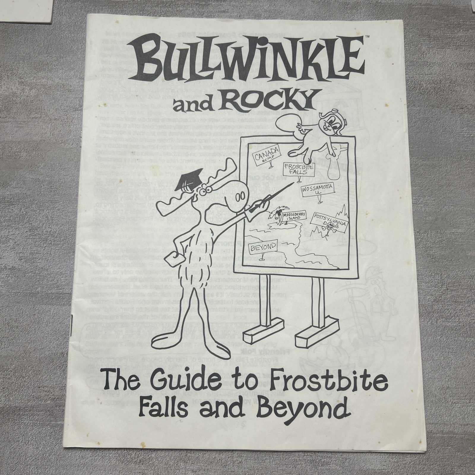 Vintage 1988 Rocky & Bullwinkle Role Playing Party Game Read Description