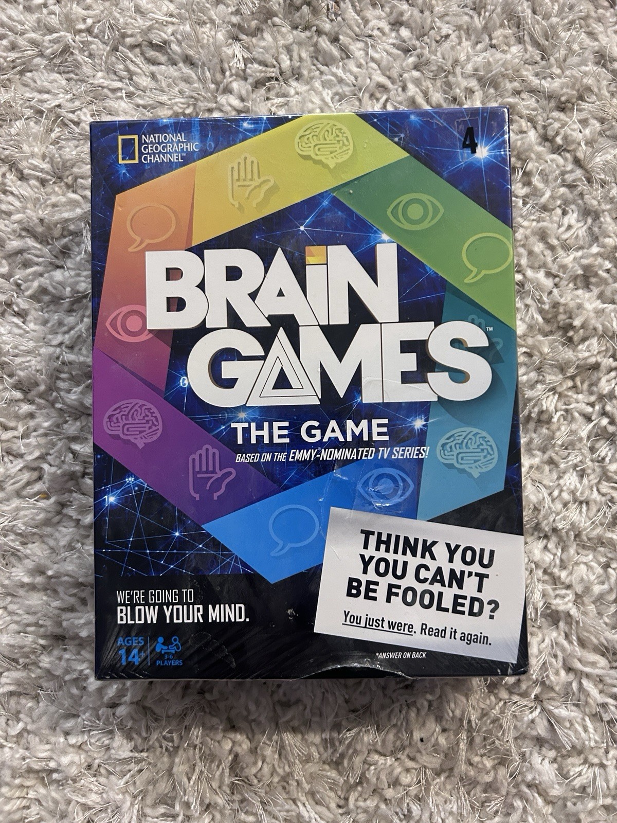 Brain Games National Geographic Channel Emmy Nominated TV Series Cards Party Fun