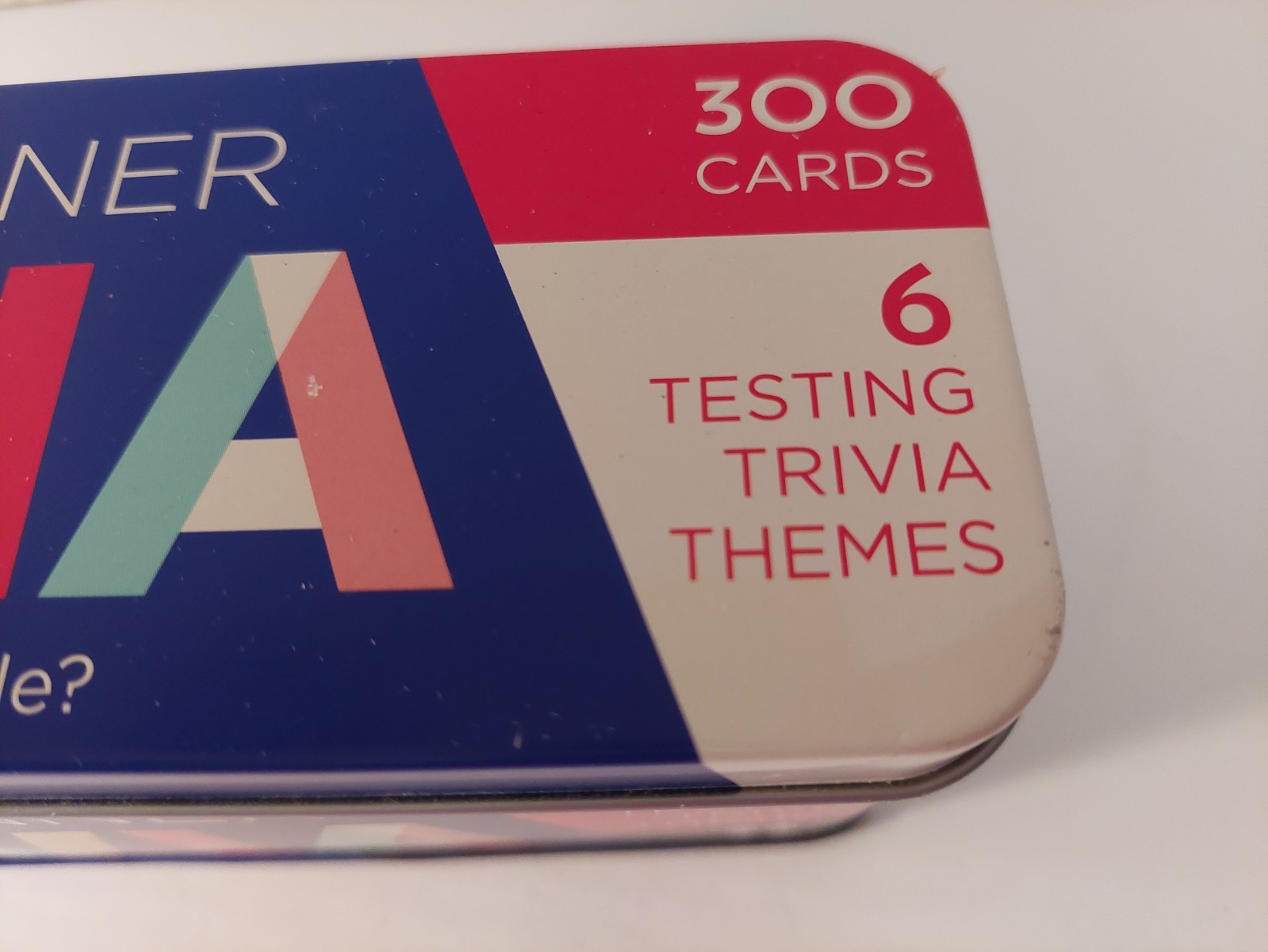 After Dinner Trivia Game 300 Cards 6 Testing Trivia Themes Ages 14+ New In Tin