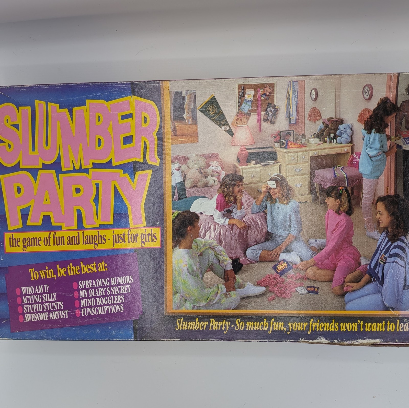 1990 Slumber Party Board Game by Cadaco Complete in Great Condition Girl’s Sleep