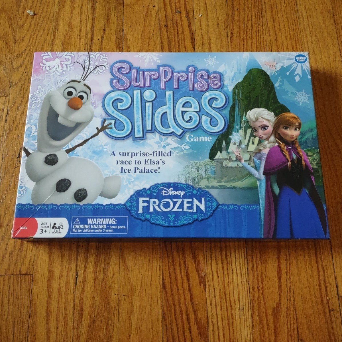 2014 DISNEY FROZEN SURPRISE SLIDES Board Game Elsa Anna Olaf Kristoff Complete