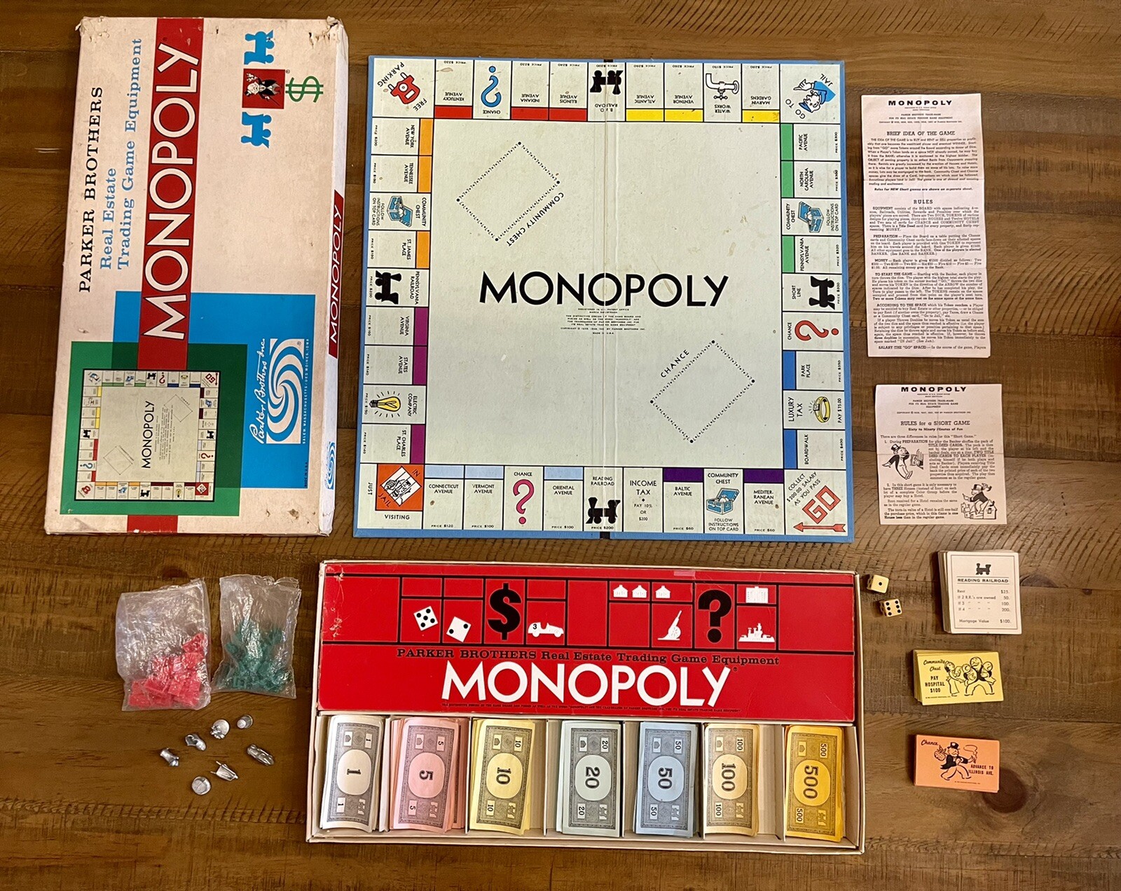 Trademark Vintage Monopoly Board Game 1961 – 60 Years Old! 🎲🎲