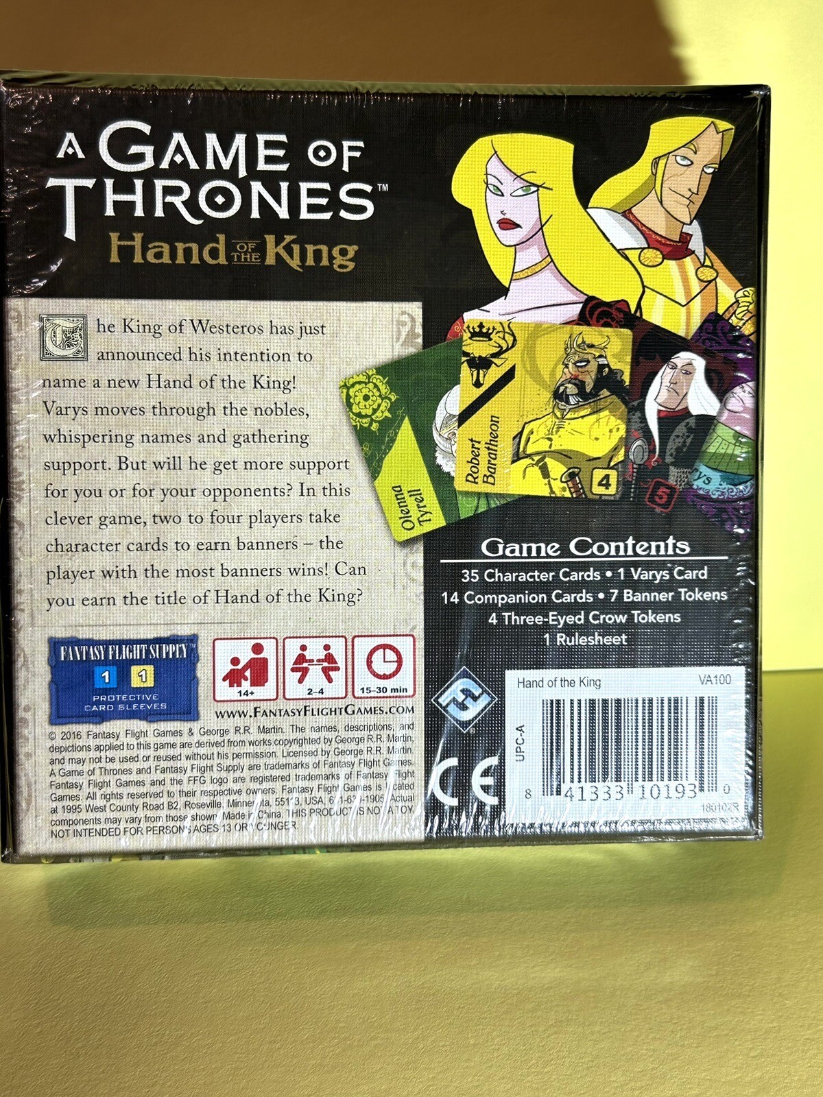 A Game Of Thrones. Hand Of The King. Game Of Wits. New. Sealed. Ages14+.
