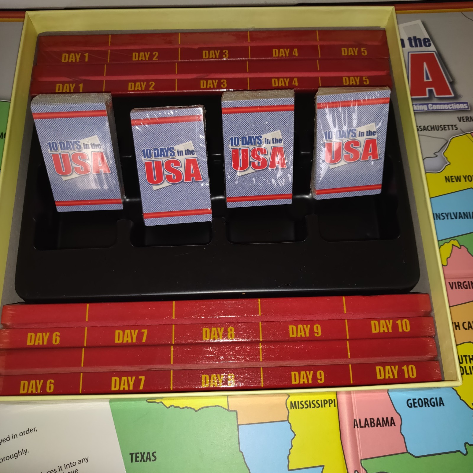 10 Days In The USA Board Game MENSA Family 2-4 Players NEW Traveling Ages 8+