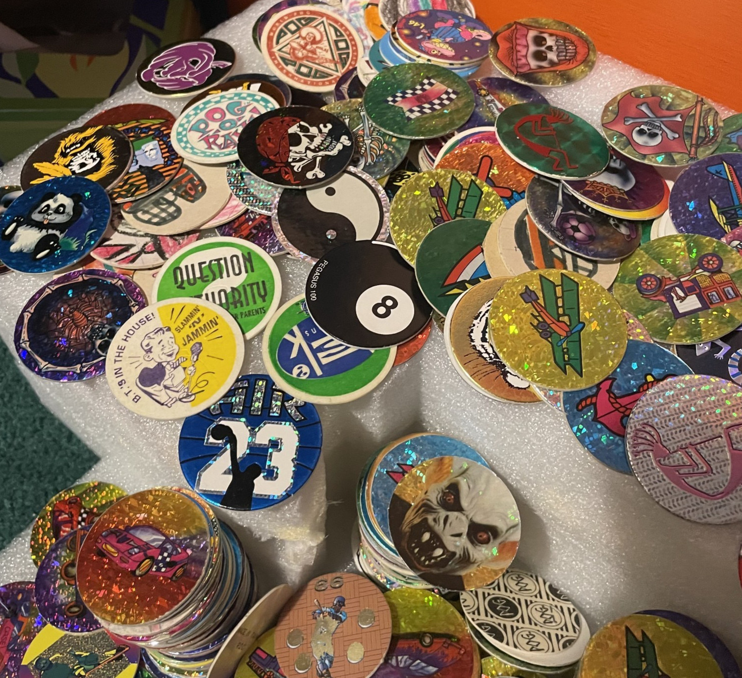 Rare lot of POG Slammers! 550+ POGs – Excellent Variety Of Milk Caps 90’s Fidget