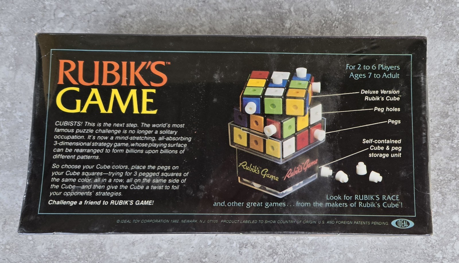 New Sealed Vintage Rubik’s Cube Game 1982 Ideal Toy Corp Strategy FREE US SHIP
