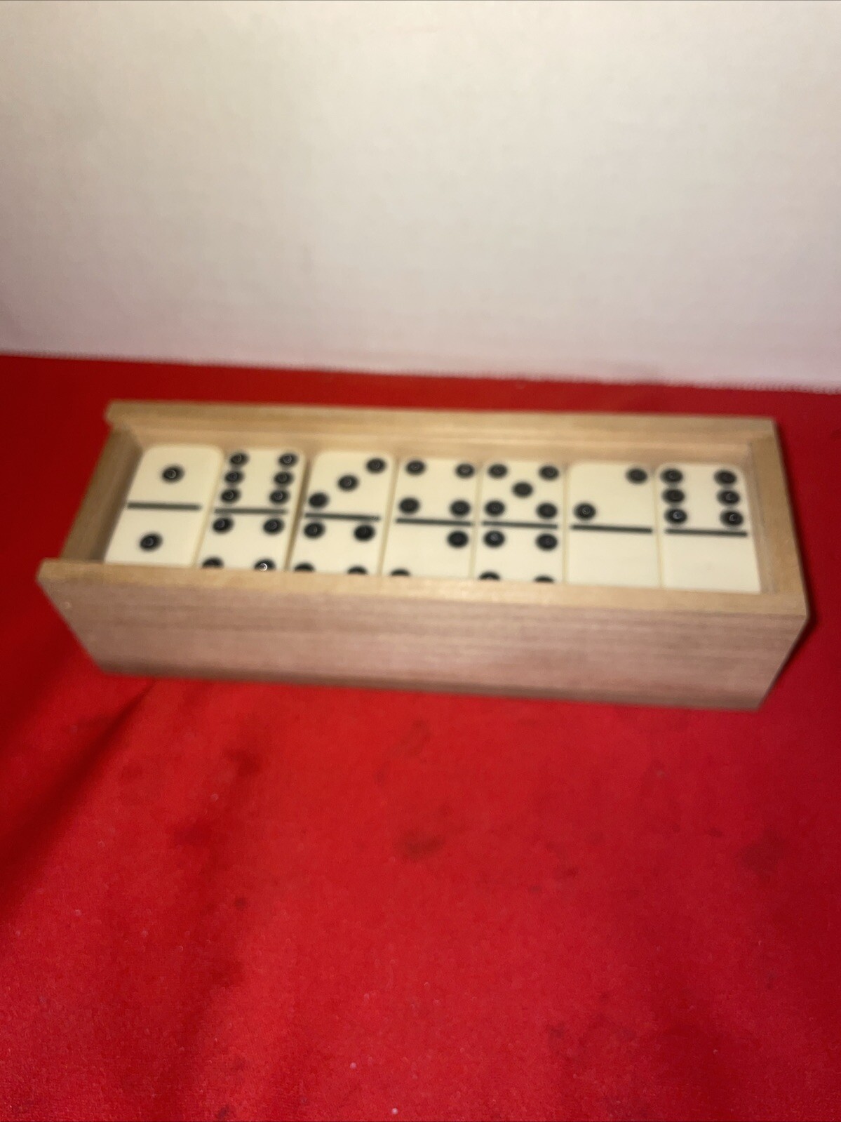Dominoes Double 6 Six Professional Size Ivory Color Tile