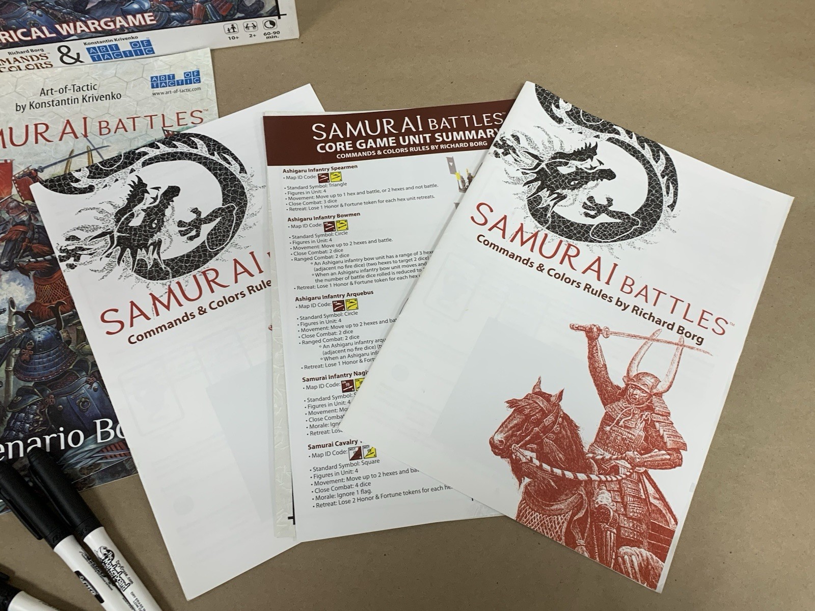 Samurai Battles Commands & Colors Art of Tactic Zvezda War Strategy Unpunched