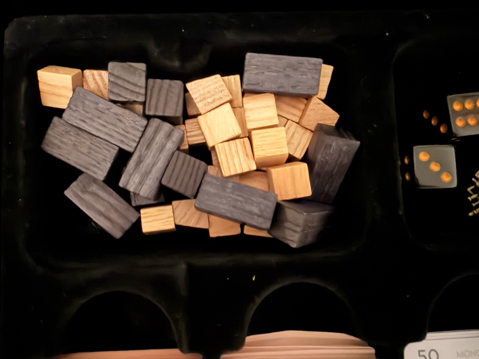 Monopoly | Pottery Barn Luxury Edition | Low-Profile Wooden Black Version