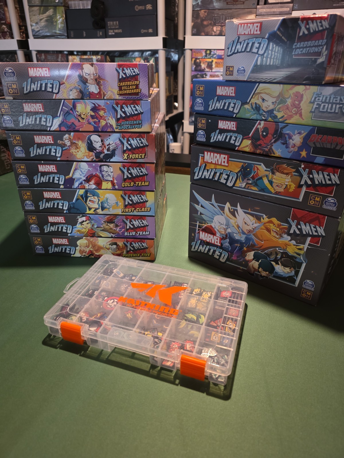 Marvel United X-Men Uncanny Pledge – 100% Sleeved – Upgrades & Playmat – Minty!