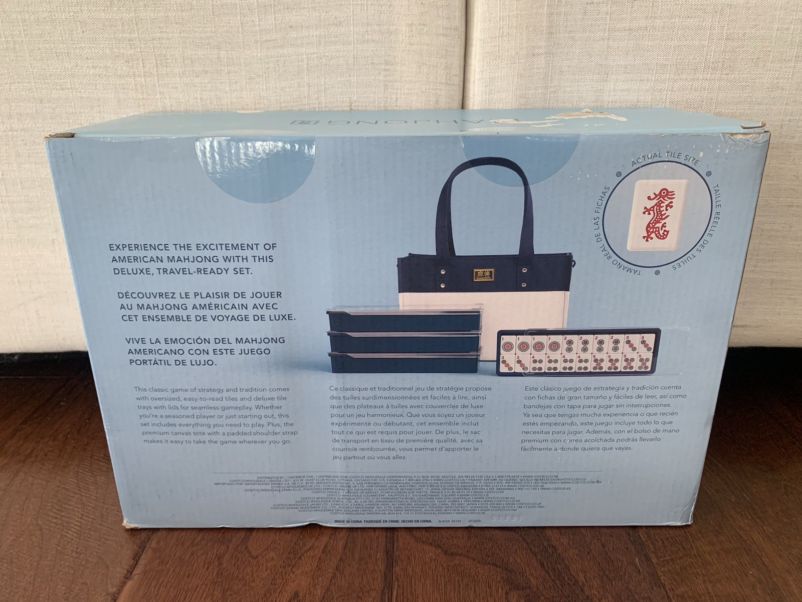 Winning Solution American Travel Mahjong Set With Carrier Bag