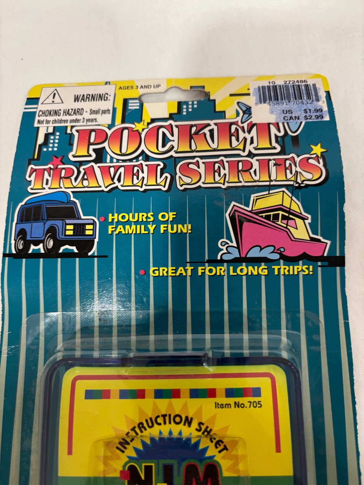 Vintage 1970s Triangle Peg Solitaire Game Travel Pocket Size Brain Teaser Puzzle