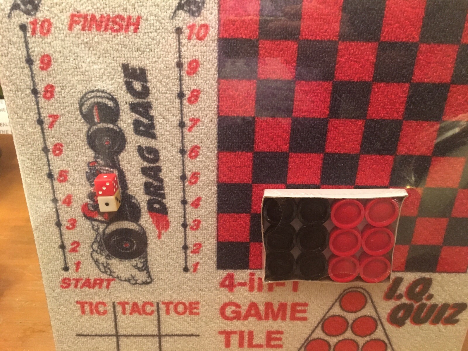 Vintage 97 Floor Games 4 n 1 Tile/Carpet W/ Accessories Ventura Made in USA -New