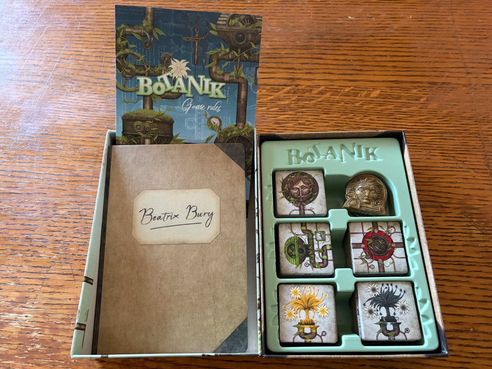 Botanik 2-Player Strategic Tile Placement Steampunk Board Game **OUT OF PRINT**