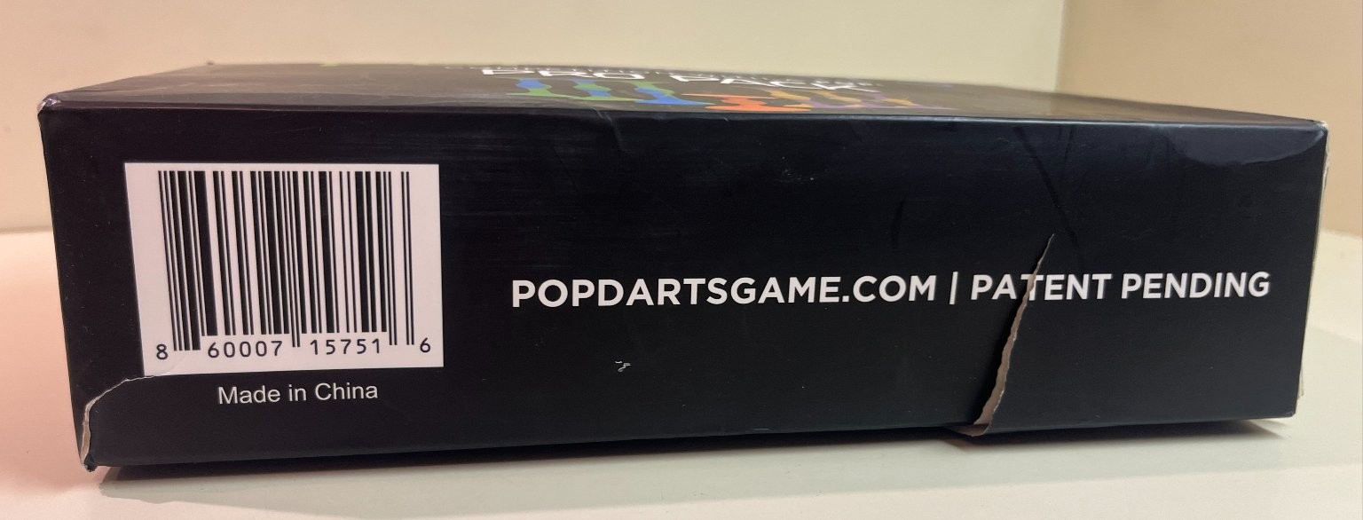 Pop Darts Pro Pack, Indoor Outdoor Tossing, Family Game, Damaged Box, READ