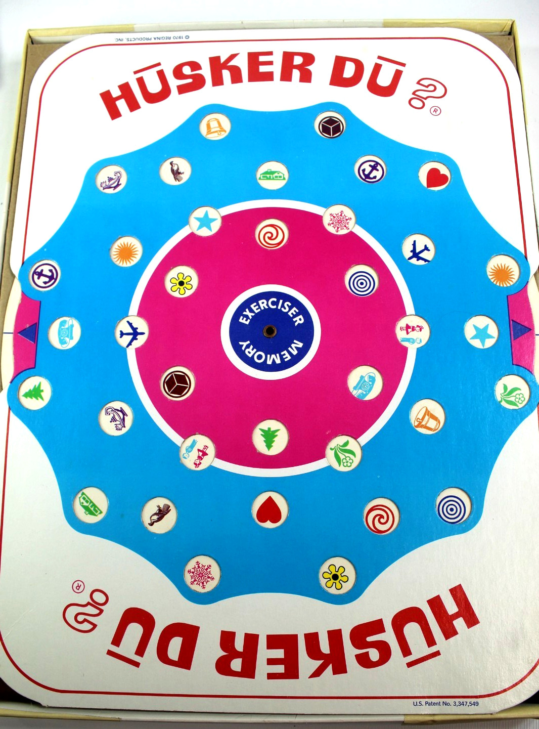 Husker Du? 1970 Kids Memory Game w/ 37 Discs, Game Board. Vintage, Hard To Find