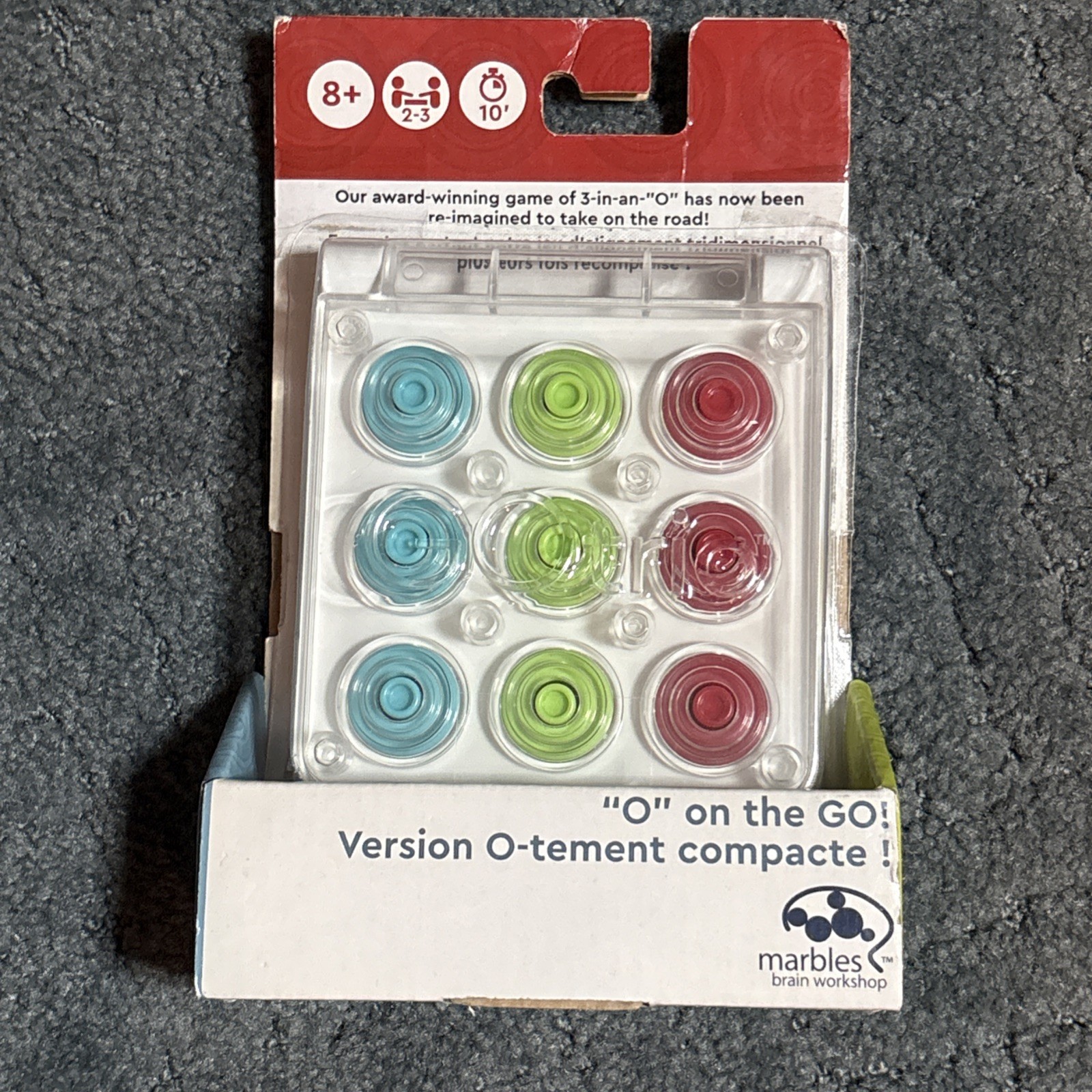 Travel GOtrio Game O on the Go Otrio Marbles Brain Workshop – Open Package? New