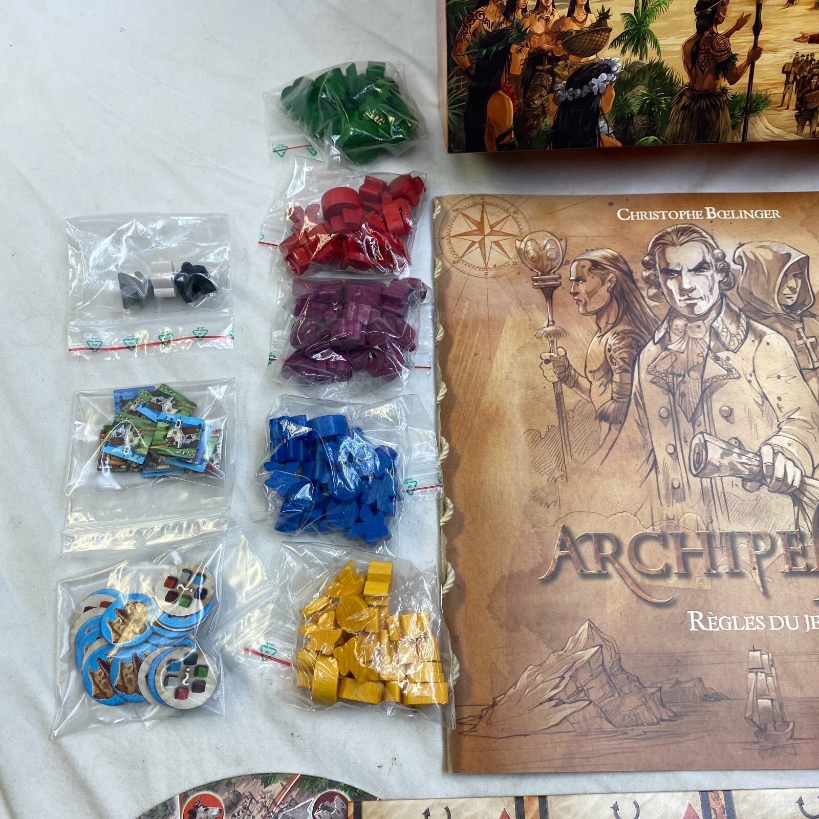 Archipelago Board Game + War & Peace Expansion Ludically 2012 (FRENCH) EX/EX