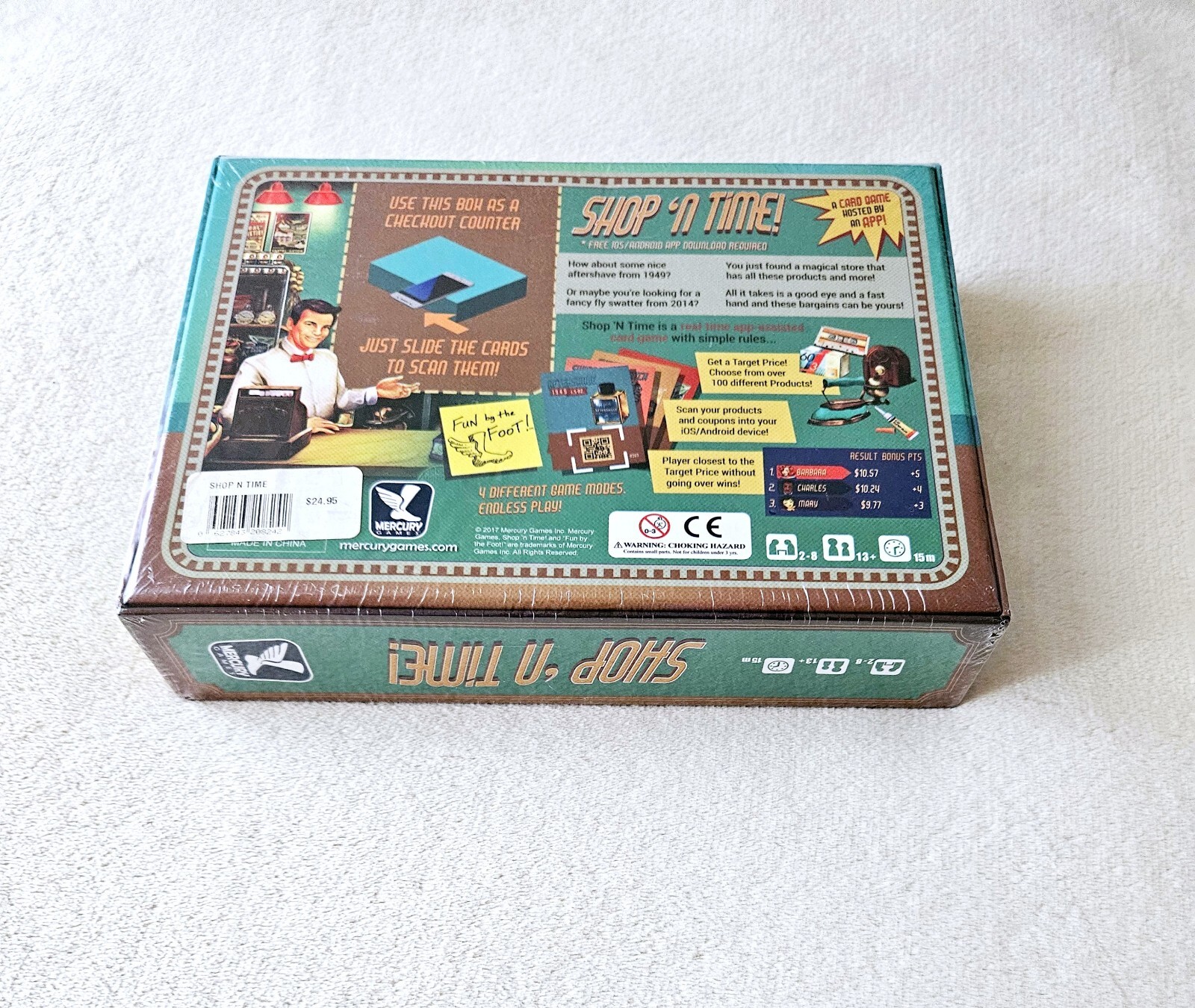 Mercury Games Shop N Time Family Board Game Clever Purchases, Free DL New Sealed