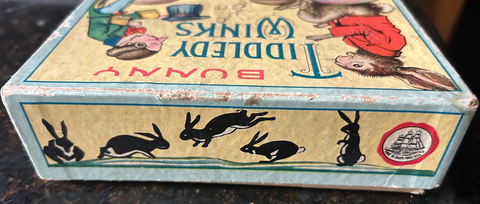 Vintage Bunny Tiddledy Winks Parker Brothers Game