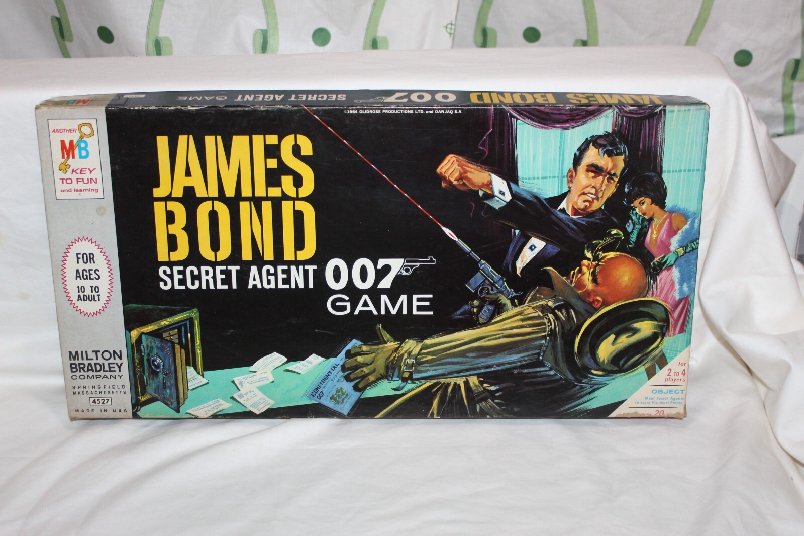 1964 Milton Bradley James Bond 007 Secret Agent Board Game 4527