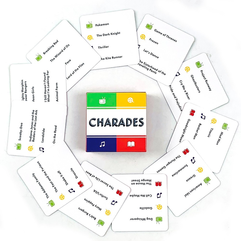 Mini 50 Card Charades Game Family Party Travel Camping Holiday Board Game