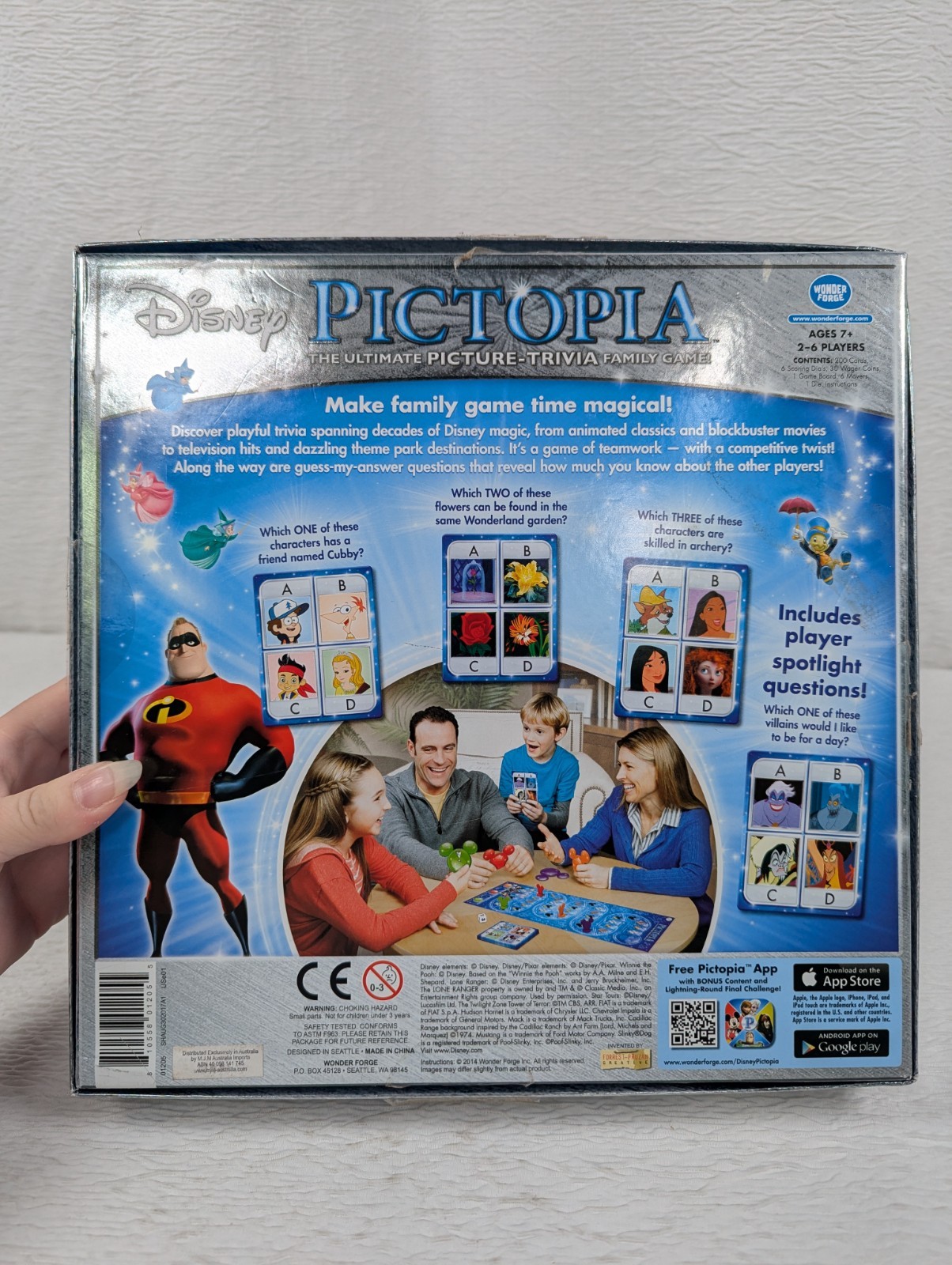 Pictopia Picture Trivia Disney Edition Board Game2-6 Players Age7+