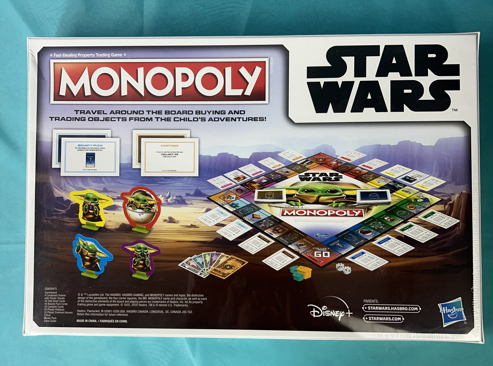 🔥 Star Wars Mandalorian The Child Grogu Limited Edition Monopoly Game SEALED