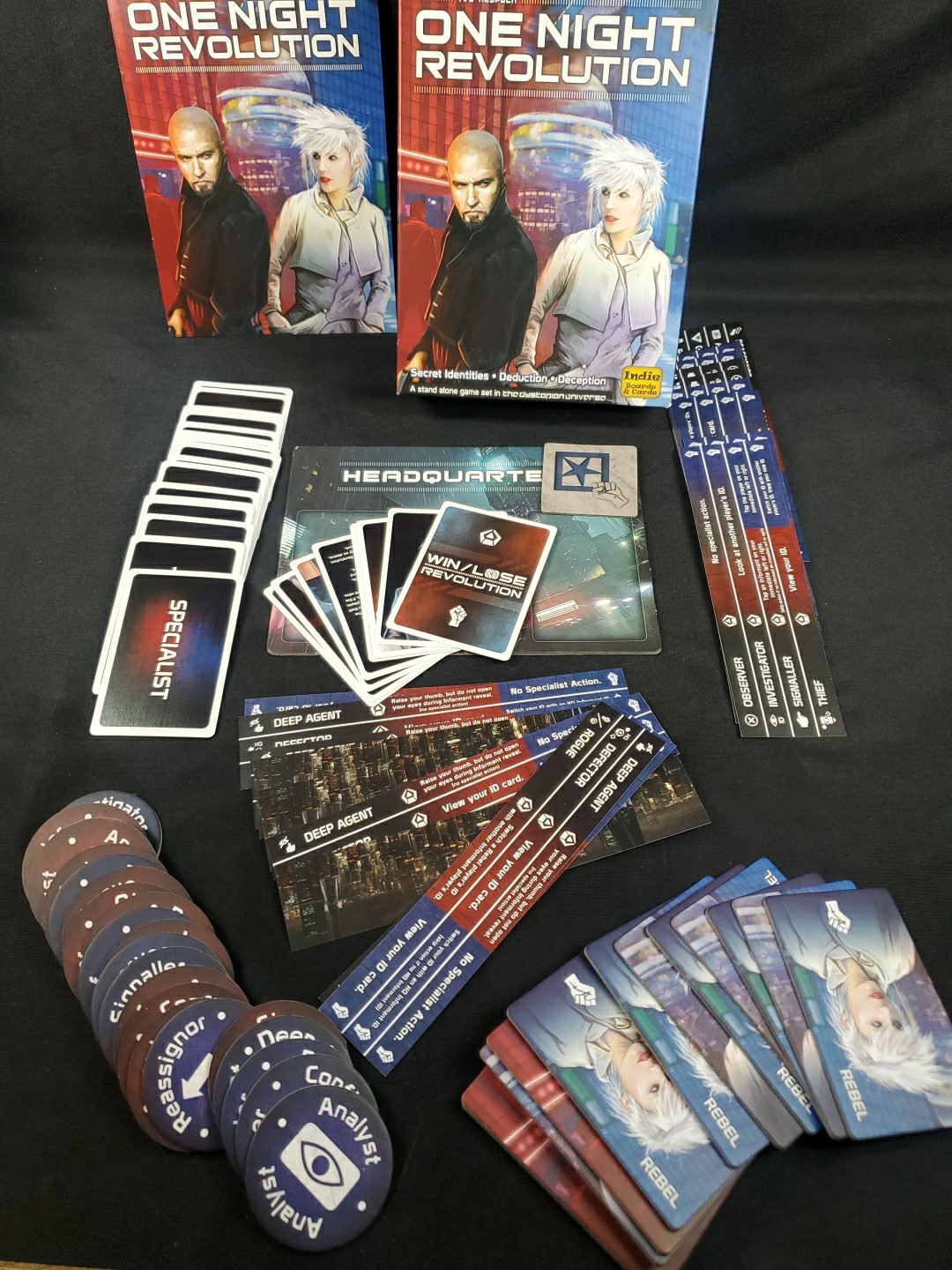 One Night Revolution – Indie Boards & Cards 2015 Kickstarter Edition w/ Promos