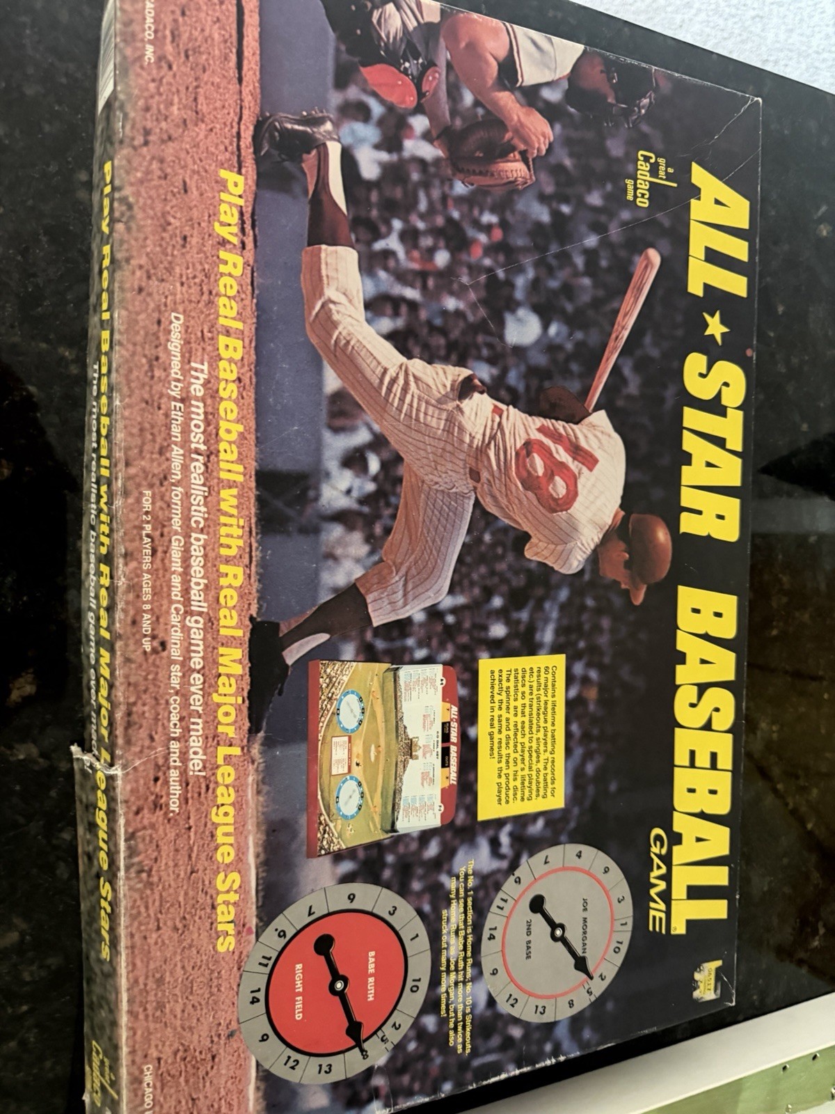 Cadaco All Star Baseball Game Board Game 1988 Vintage Used Game 1987 Player Disc