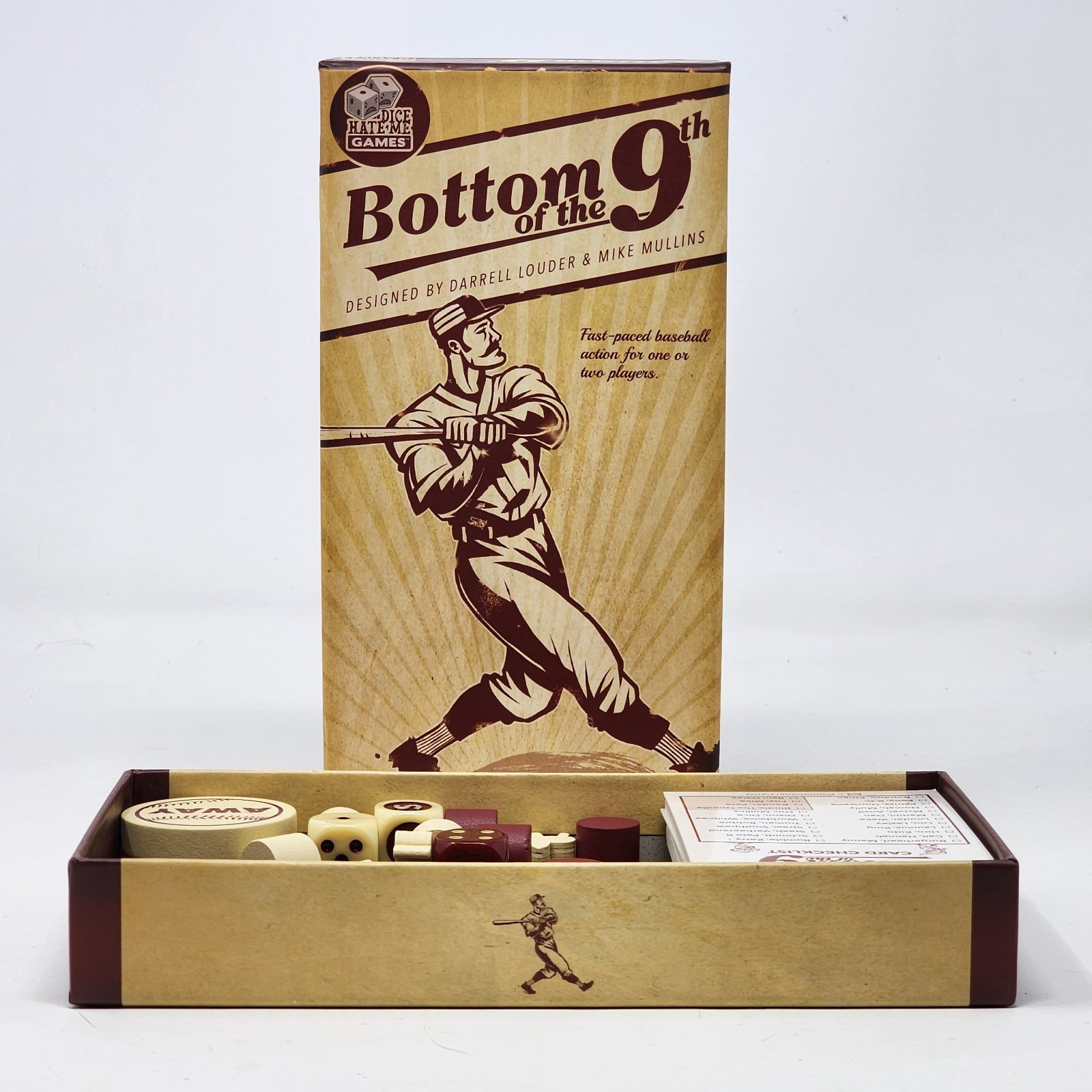 Bottom of the 9th Dice Hate Me Games 2016 2 Player Baseball Game Complete EX/NM
