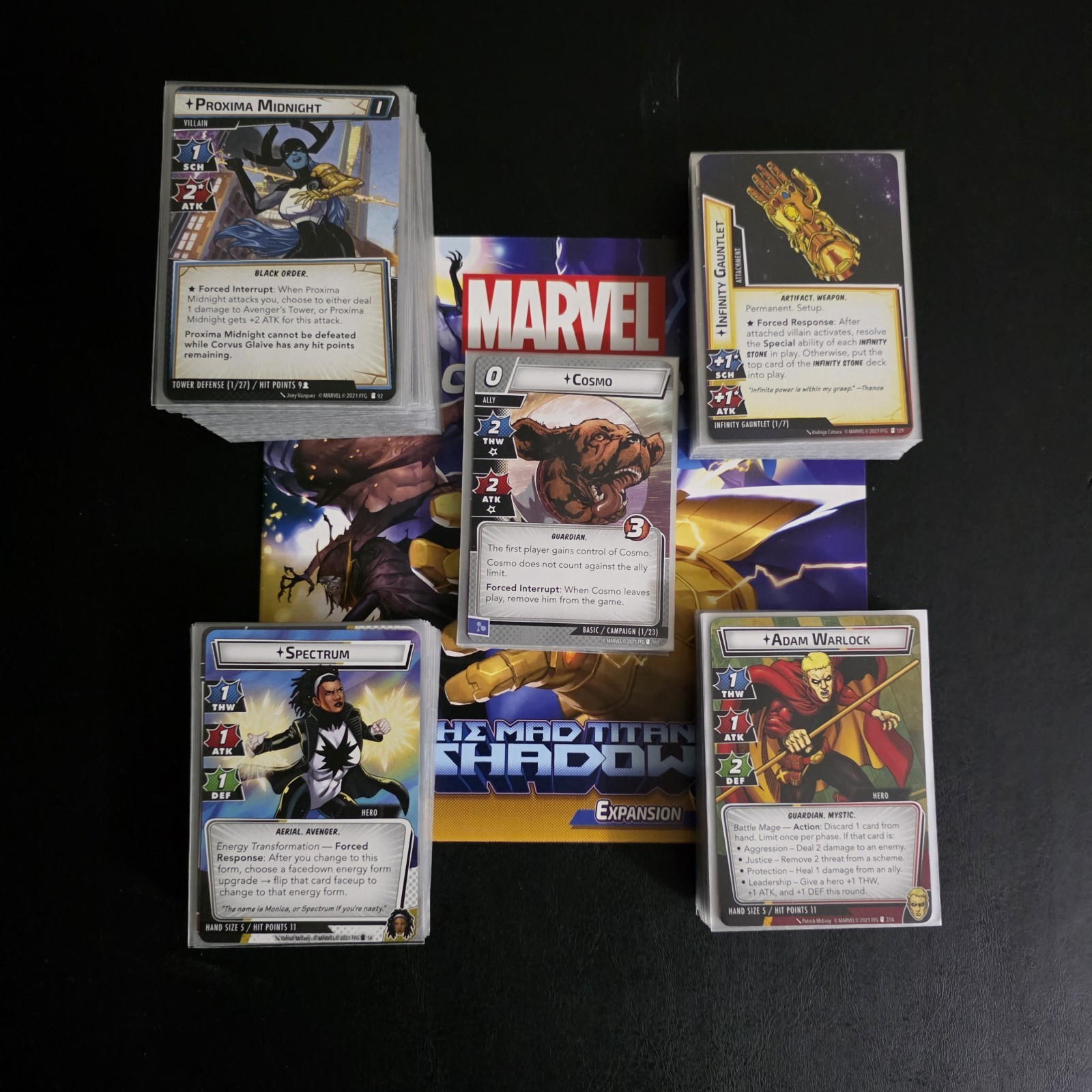 Marvel Champions The Mad Titan’s Shadow/Cycle 4 Complete Set – Used & Sleeved
