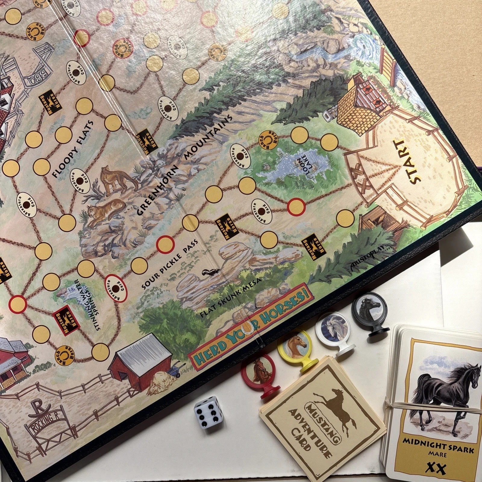 Herd Your Horses Board Game – Join The Herd (100% COMPLETE) 2002 Aristoplay EUC