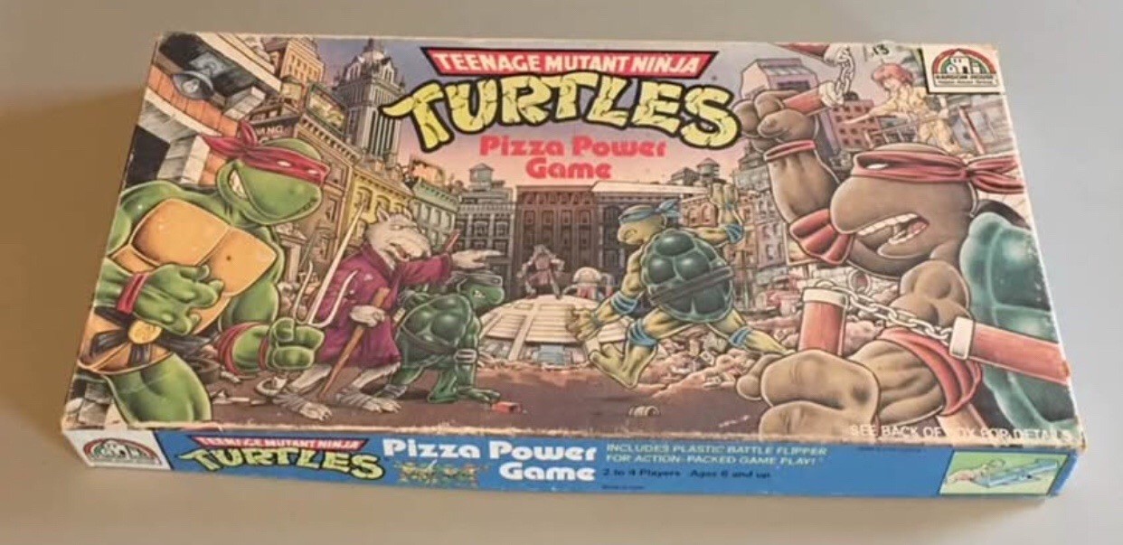 Teenage Mutant Ninja Turtles Pizza Power Board Game VTG 1987 TMNT COMPLETE