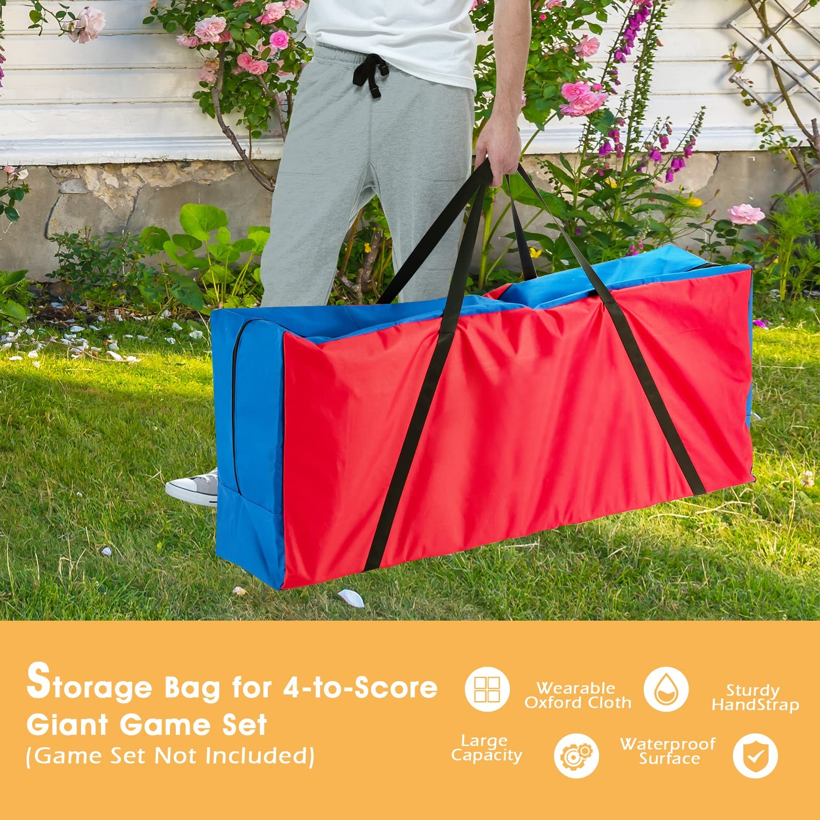 Giant 4 in A Row Carrying Bag, Storage Bag for Jumbo 4-to-Score Giant Game Set