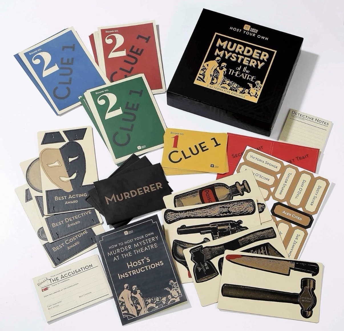 Murder Mystery Dinner Party Game Kit 1920s Theatre Theme – Talking Tables